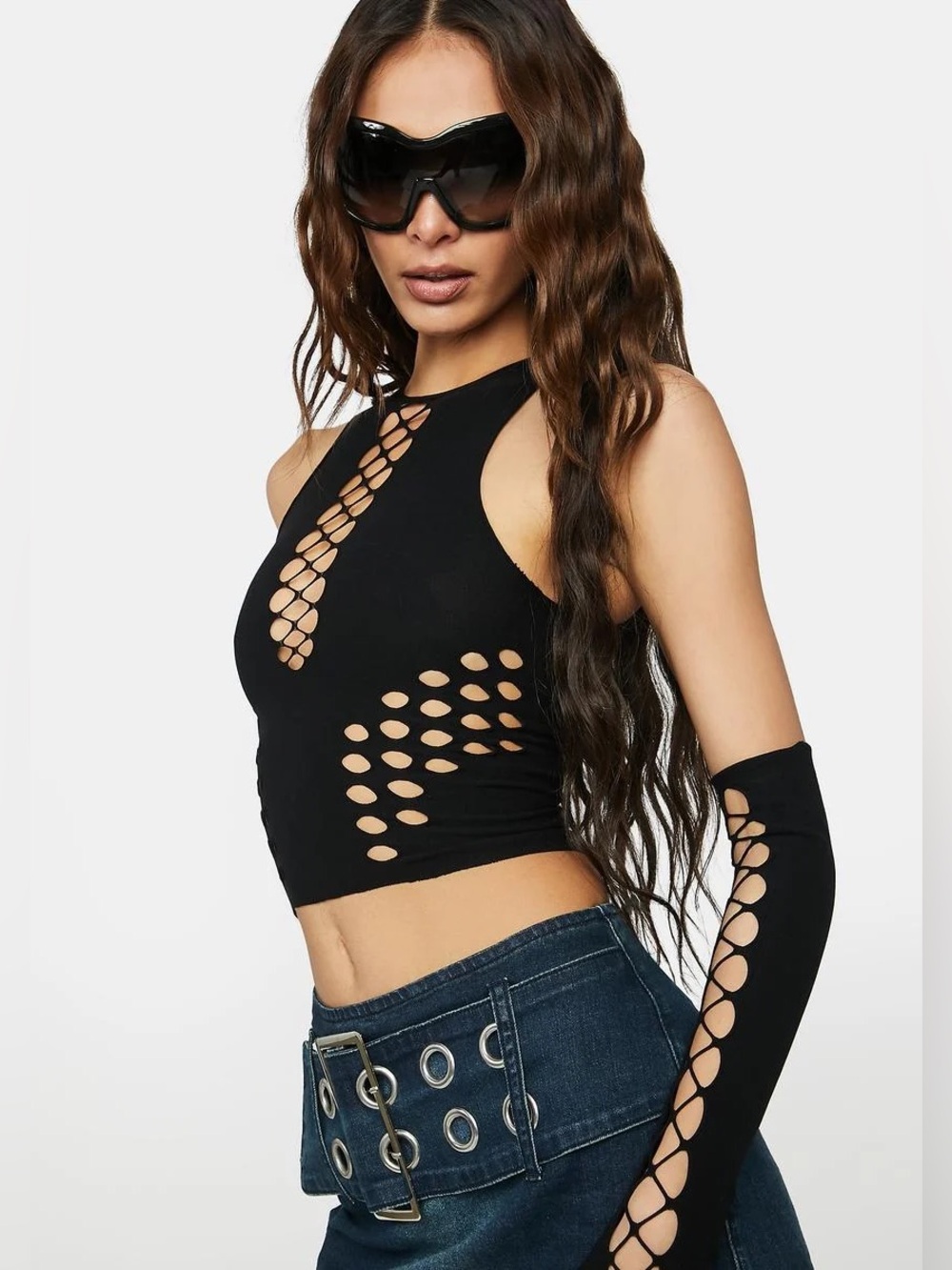 The Kript Top with matching gloves